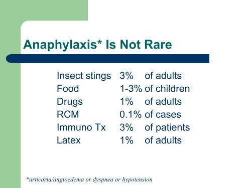 Immunotherapy Safety for the Primary Care ... - U.S. Coast Guard