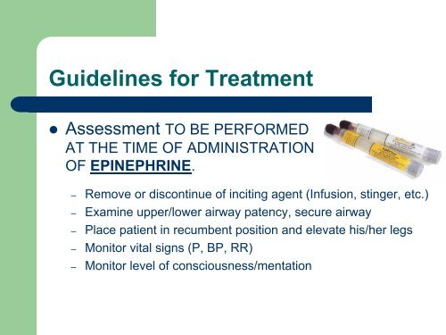 Immunotherapy Safety for the Primary Care ... - U.S. Coast Guard