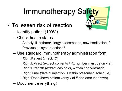 Immunotherapy Safety for the Primary Care ... - U.S. Coast Guard