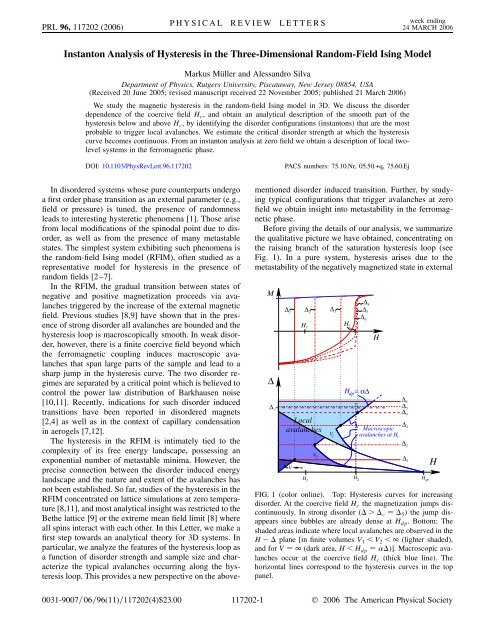 Phys. Rev. Lett 96, 117202 - ICTP