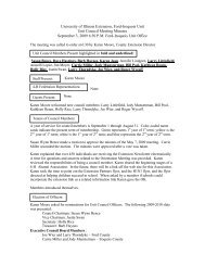 September 3, 2009 approved minutes - University of Illinois Extension