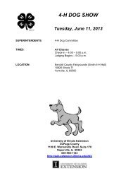 2013 DuPage County Dog Show - University of Illinois Extension