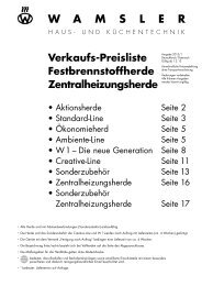 Zentralheizungsherde - Wamsler GmbH