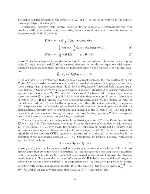 Well-conditioned boundary integral formulations for the ... - Njit