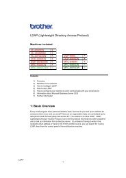 LDAP (Lightweight Directory Access Protocol) - Brother Solutions ...