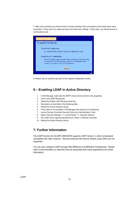 LDAP (Lightweight Directory Access Protocol) - Brother Solutions ...