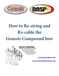 How-to Restring and Recable Genesis Bows