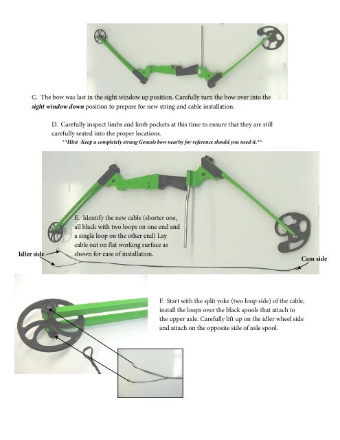 How-to Restring and Recable Genesis Bows