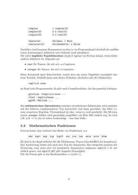 Programmieren in Fortran