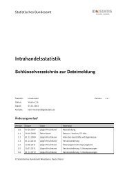 Schlüsselverzeichnis zur Dateimeldung - IDEV - Statistisches ...