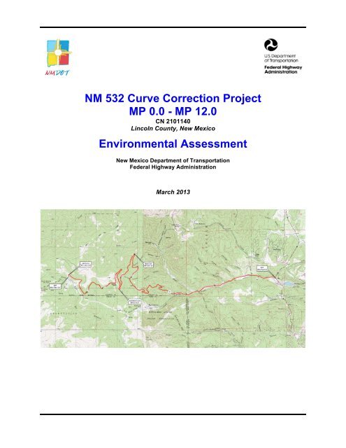 NM 532 Curve Correction Project - New Mexico Department of ...