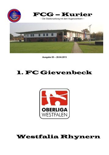 FCG – Kurier - 1. FC Gievenbeck