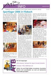 Nr. 1 - Februar 2007 - ATB Schweiz, Verband für Sport-Freizeit ...