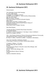 Liste aller Vorträge - Aachener Kolloquium