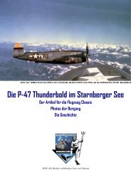 Die P-47 Thunderbold im Starnberger See - Abtauchen