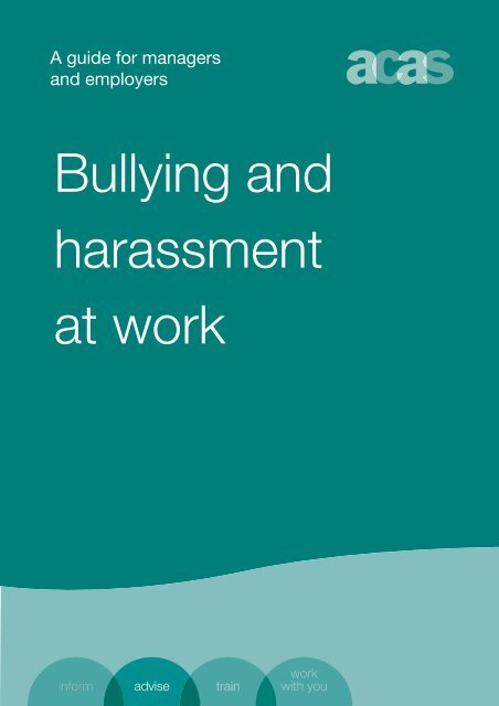 Bullying and harassment at work: a guide for managers and ... - Acas