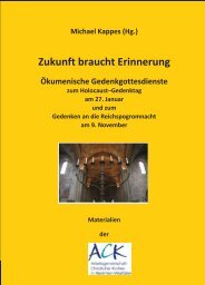 Broschüre Gedenkgottesdienste - ACK-NRW