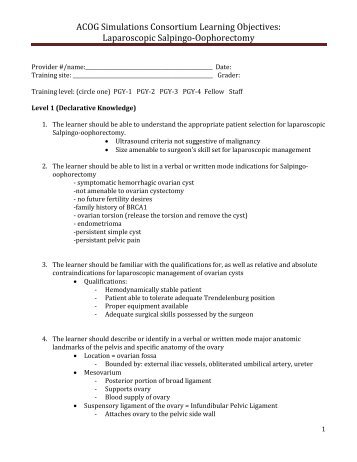 Laparoscopic Salpingo-Oophorectomy