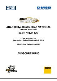 Deutschland National Ausschreibung.pdf - ADAC Rallye Deutschland