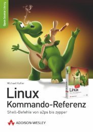 Linux Kommando-Referenz  - *ISBN ... - Addison-Wesley