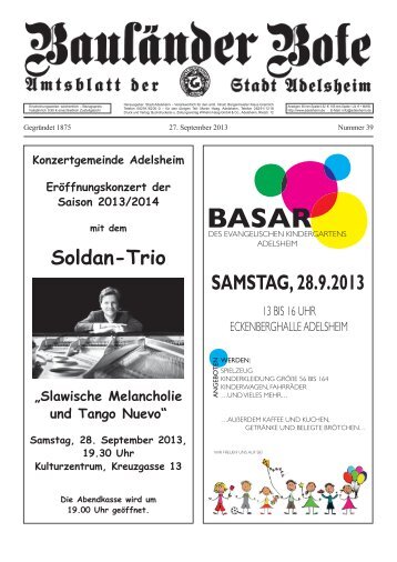 SAMSTAG, 28.9.2013 - Adelsheim