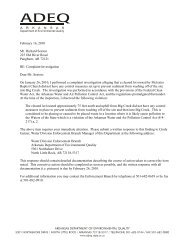 Complaint Investigation Dear Mr. Sexton - Arkansas Department of ...