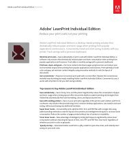 Adobe® LeanPrint Individual Edition