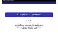 Randomisierte Algorithmen - Technische Universität Wien