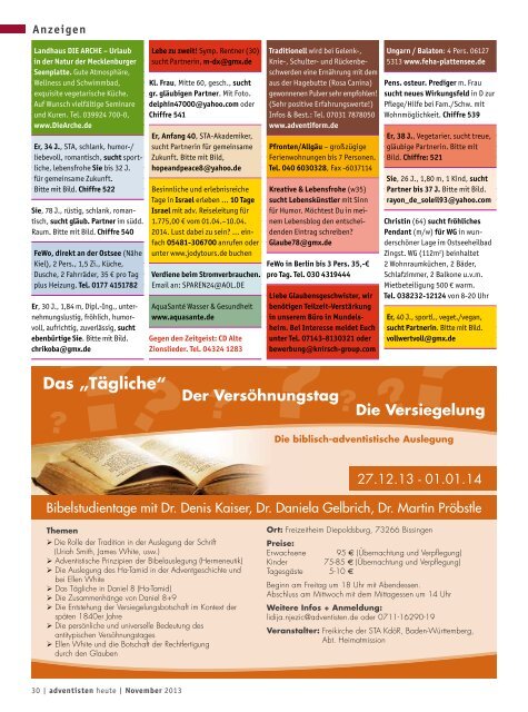 Das Heft als PDF herunterladen - Advent-Verlag Lüneburg