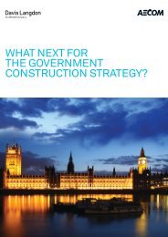 What next for the Government ConstruCtion strateGy? - Aecom