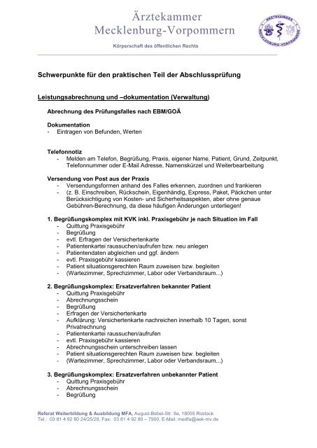 Leistungsabrechnung und –dokumentation (Verwaltung)