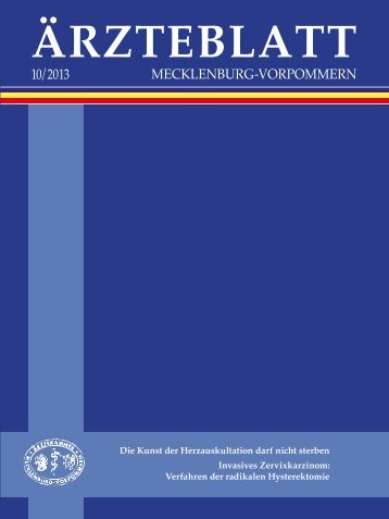 Ärzteblatt Oktober 2013 - Ärztekammer Mecklenburg-Vorpommern