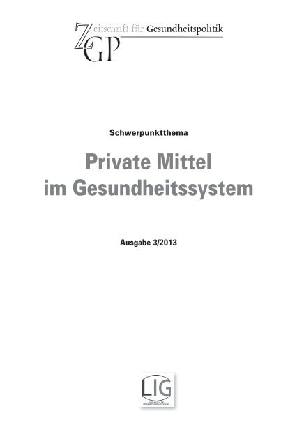 Private Mittel im Gesundheitssystem - Ärztekammer Oberösterreich
