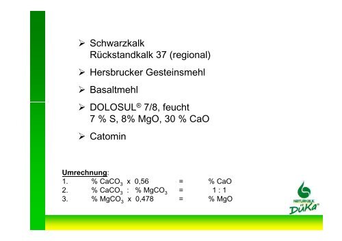 Kalk - Bayern