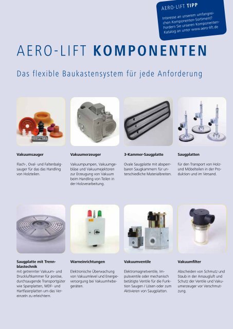 Die neue Holz-Broschüre - AERO-LIFT Vakuumtechnik GmbH