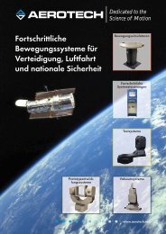 Fortschrittliche Bewegungssysteme für Verteidigung ... - Aerotech Inc.