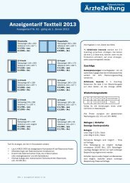 Anzeigentarif Textteil 2013