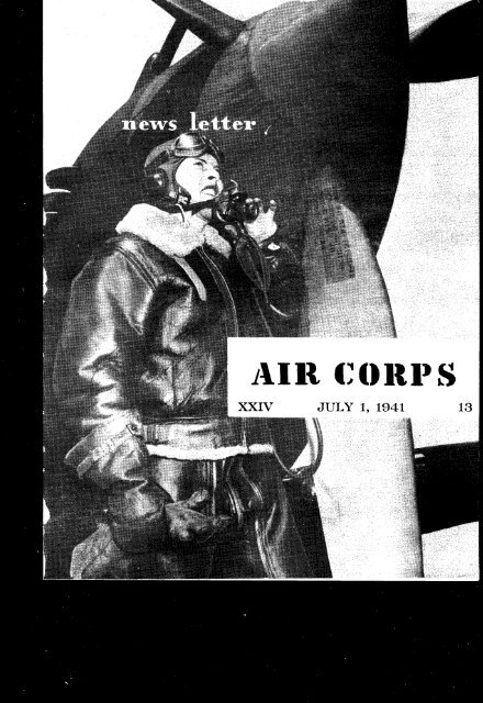 News Letter 1941 Jul-Dec - Air Force Historical Studies Office