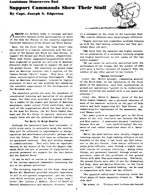 News Letter 1941 Jul-Dec - Air Force Historical Studies Office