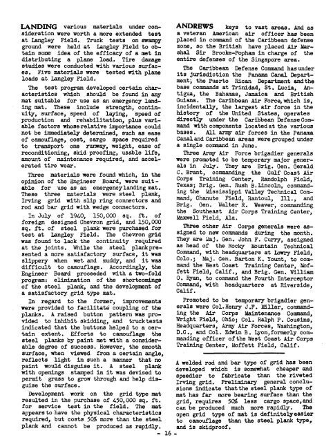 News Letter 1941 Jul-Dec - Air Force Historical Studies Office