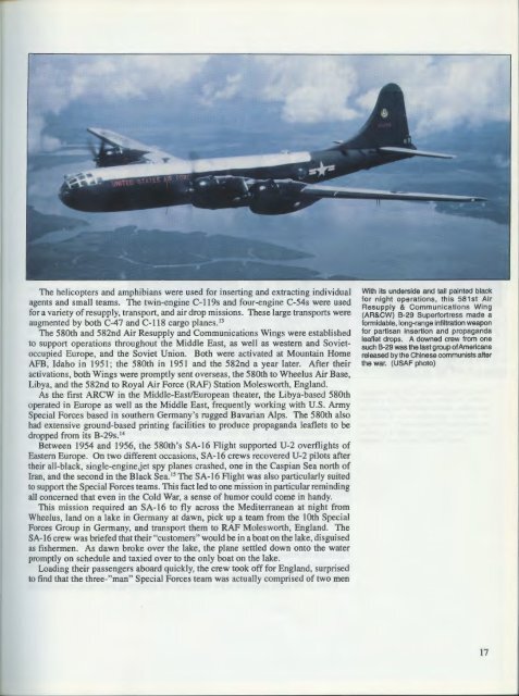 Air Commando!: 1950-1975 - Twenty-five years at the Tip ... - AFSOC