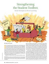 Strengthening the Student Toolbox - American Federation of Teachers