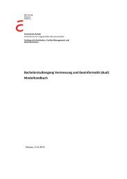 Modulhandbuch - Hochschule Anhalt in Dessau