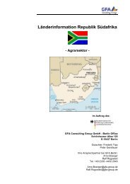 Länderinformation Republik Südafrika - Agrarsektor