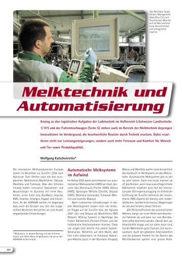 Melktechnik und Automatisierung