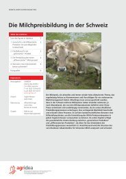 Die Milchpreisbildung in der Schweiz - Agridea