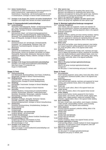 2 Classification of the Exhibition 2 ... - Agritechnica