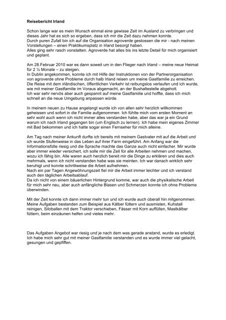 Abschlussbericht Pdf Agroverde Auslandaufenthalt