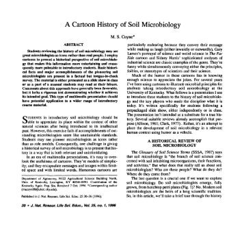 (1996) Cartoon History of Soil Microbiology, A (JNRLSE) - American ...