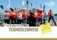 Rahmenprogramme und Teambuilding - AHORN Hotels